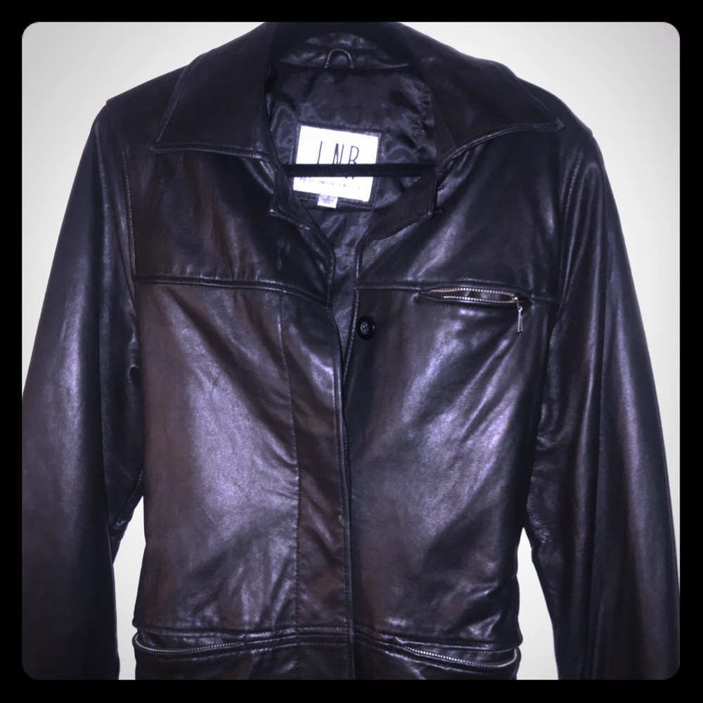 LNR Long Leather Jacket